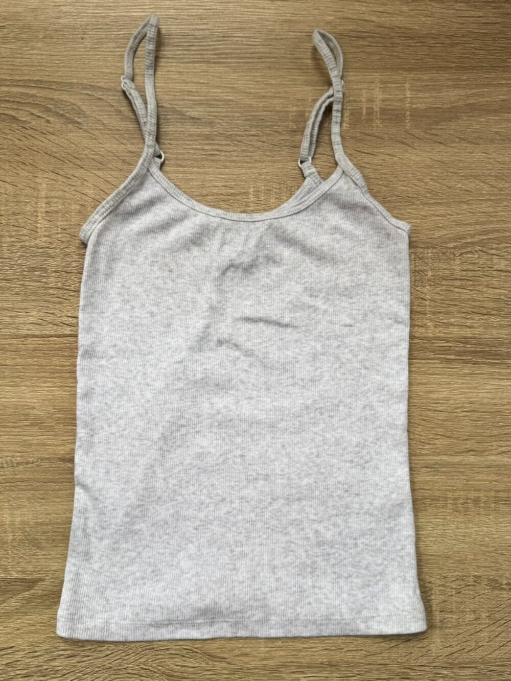 Aritzia Homestretch Rib Universal Cami Tank Light Heather Grey XS